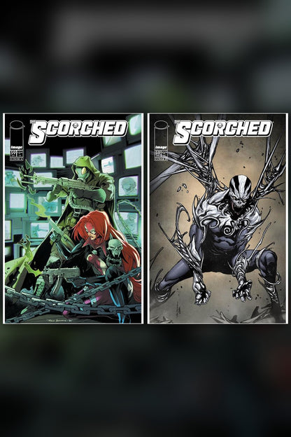 The Scorched #59 cover collage