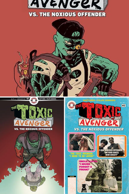 The Toxic Avenger Vs. The Noxious Offender #2 (Of 5) cover collage