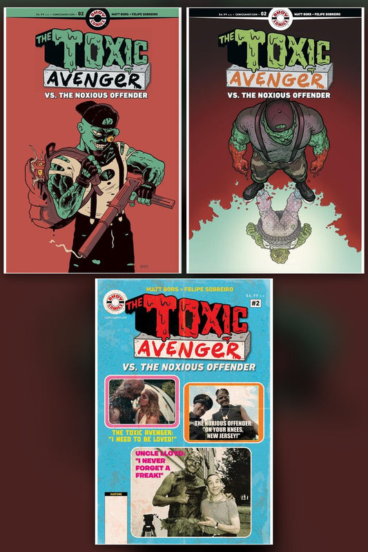 The Toxic Avenger Vs. The Noxious Offender #2 (Of 5) cover collage
