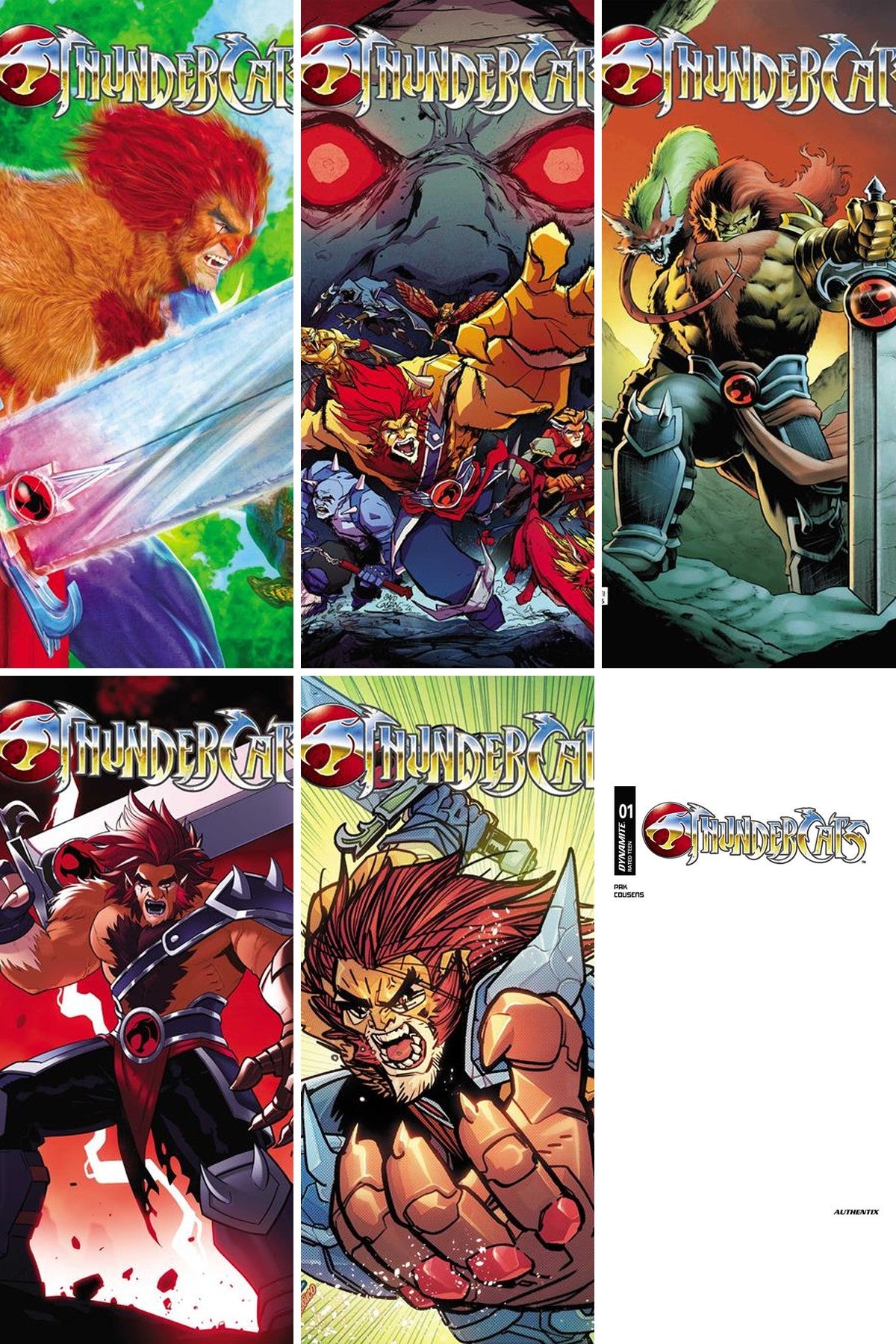 Thundercats (2026) #1 cover collage