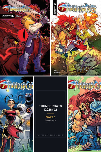 Thundercats (2026) #2 cover collage — Cover D art coming soon