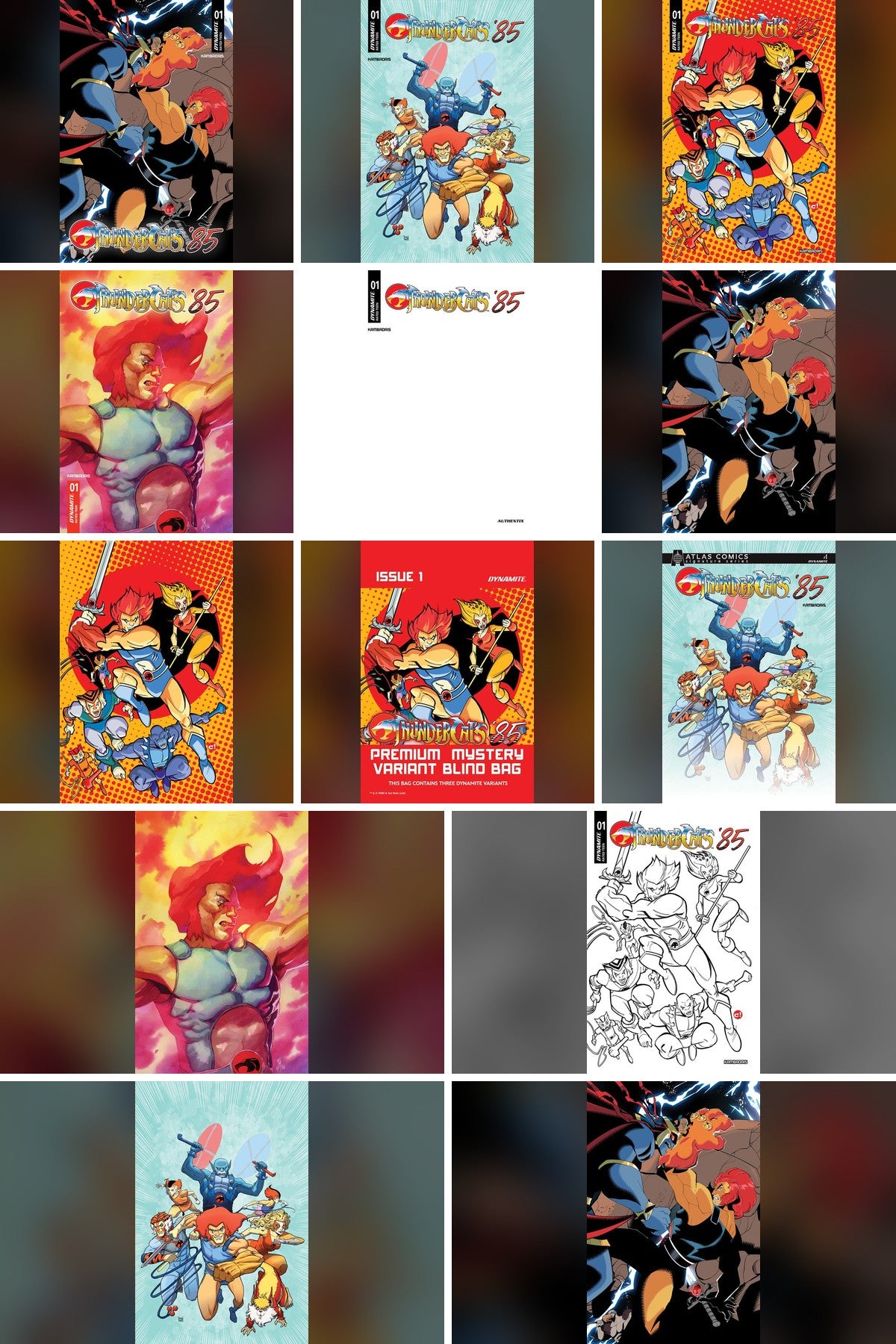 Thundercats '85 #1 cover collage