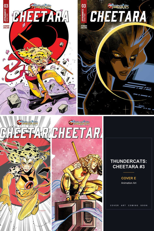 Thundercats: Cheetara #3 cover collage — Cover E art coming soon