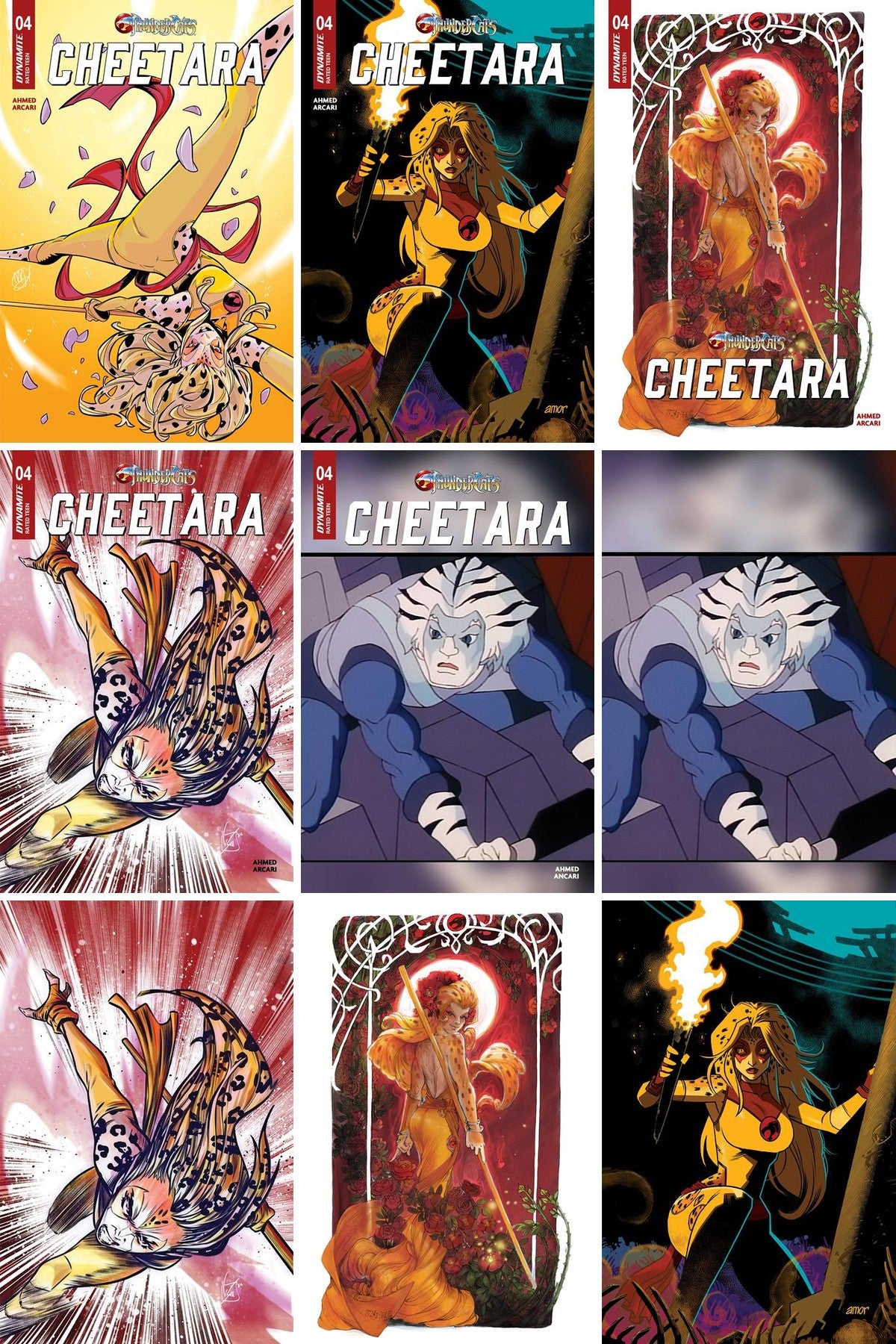 Thundercats: Cheetara #4 cover collage