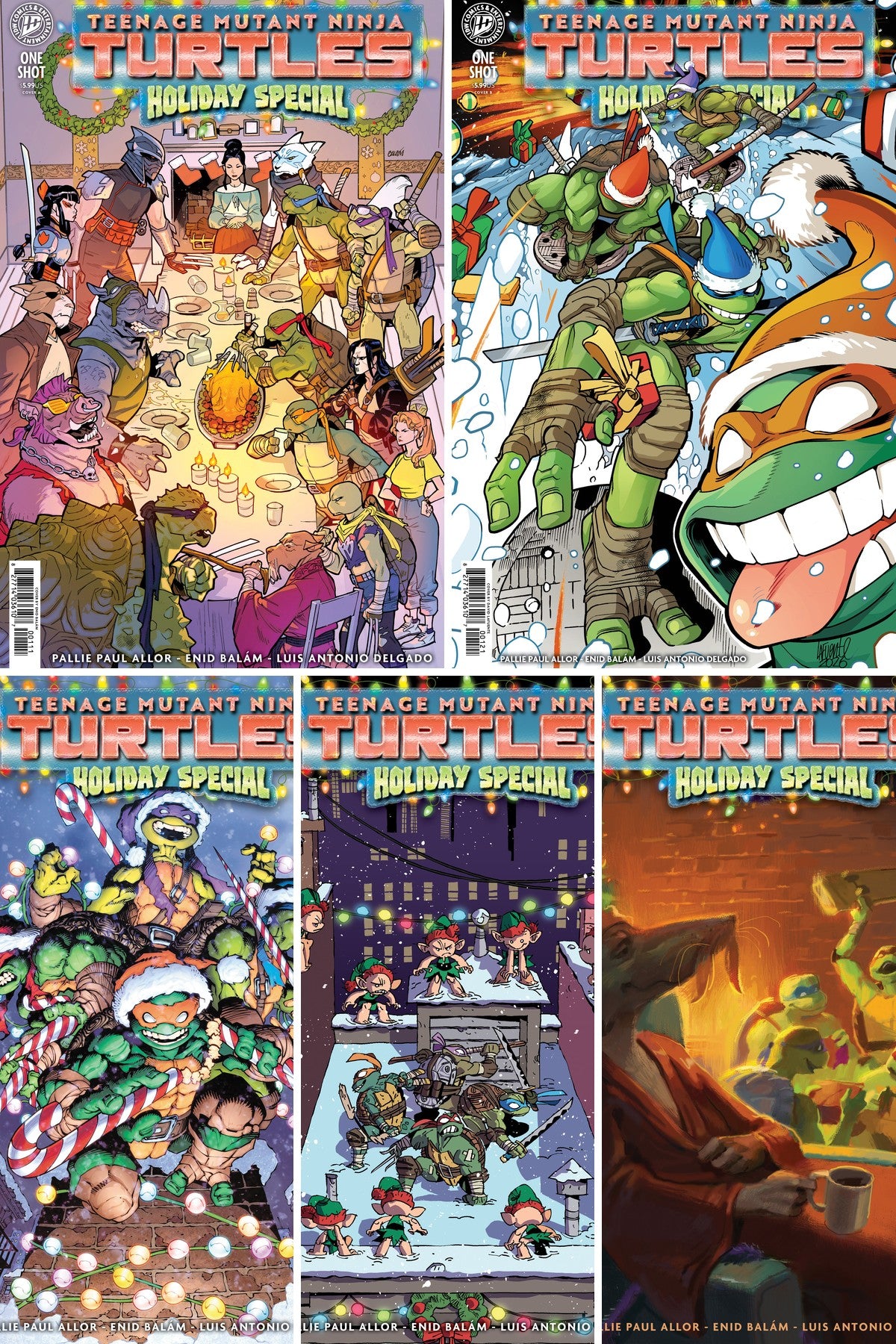 Teenage Mutant Ninja Turtles: Holiday Special cover collage