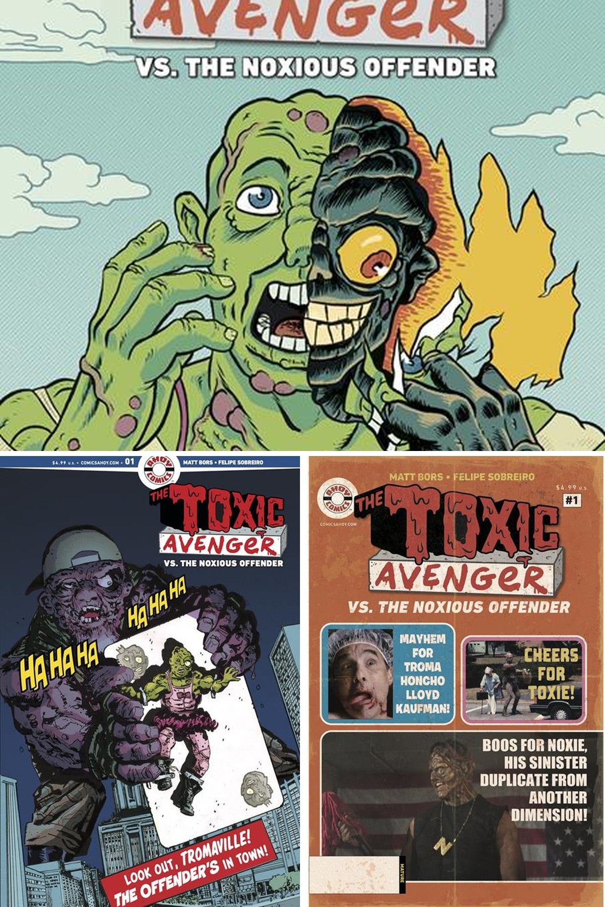 Toxic Avenger vs. The Noxious Offender #1 (Of 5) cover collage