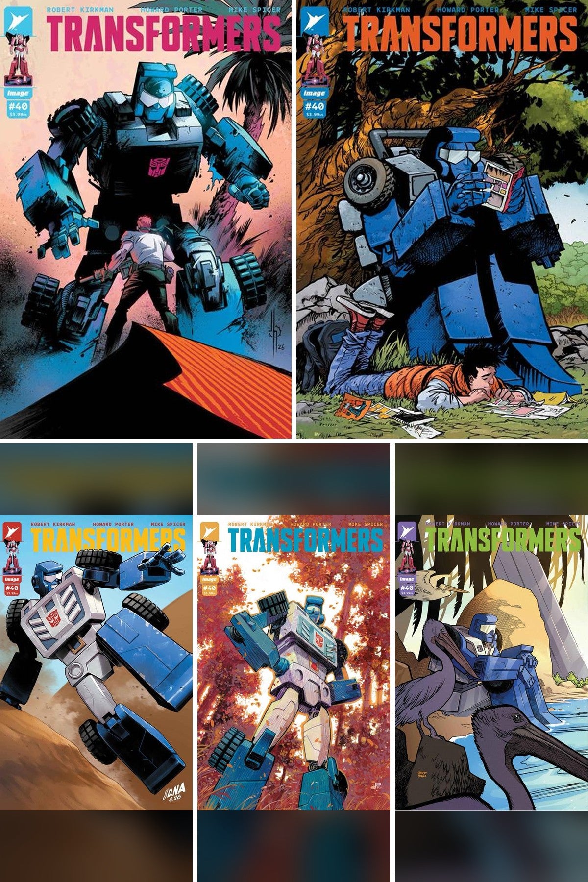 Transformers #40 cover collage