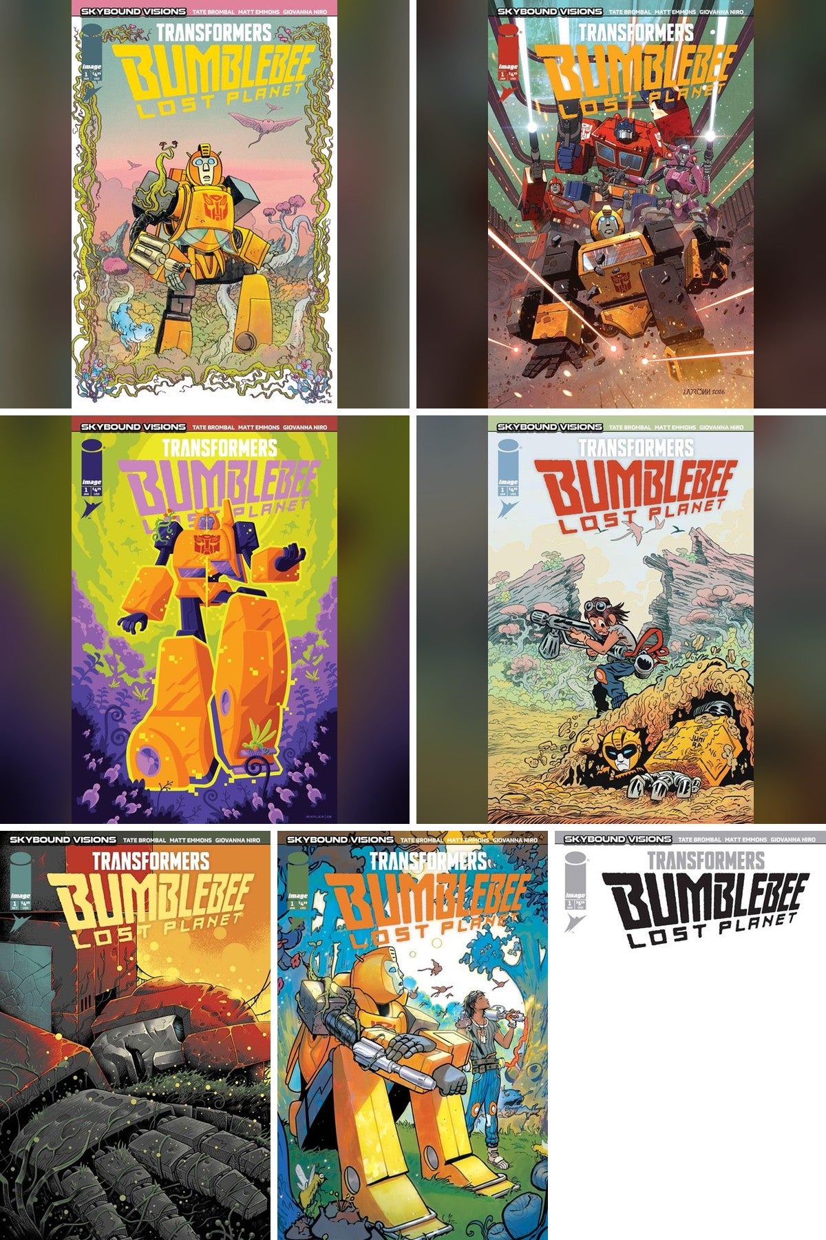 Transformers: Bumblebee - Lost Planet #1 (Of 6) cover collage