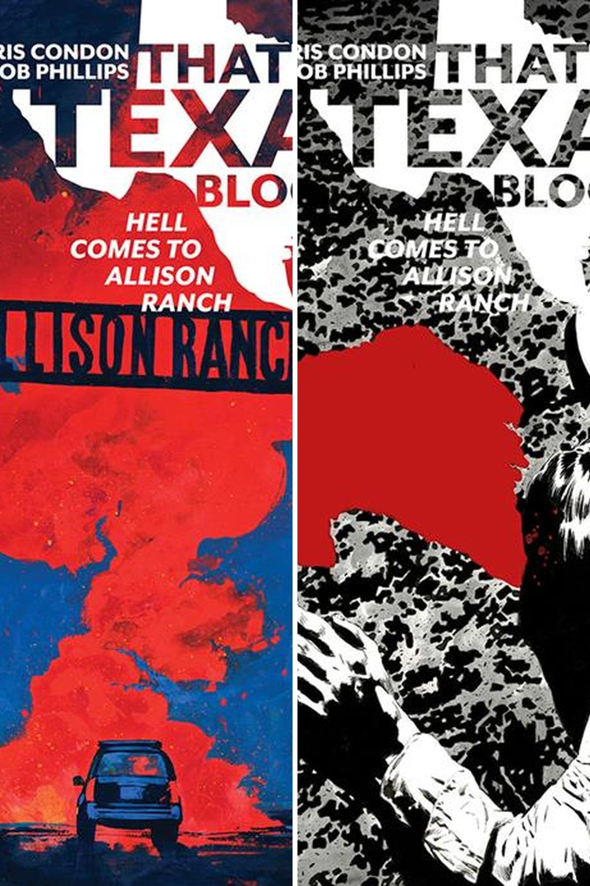 That Texas Blood Hell Comes To Allison Ranch #2 (Of 6) cover collage