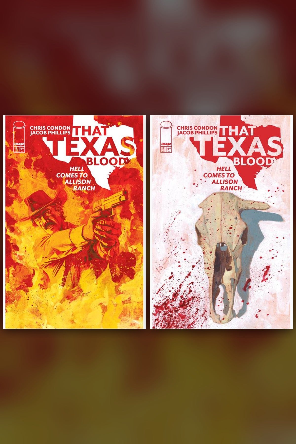 That Texas Blood: Hell Comes To Allison Ranch #5 (Of 6) cover collage