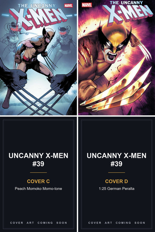 Uncanny X-Men #39 cover collage — Covers C & D art coming soon