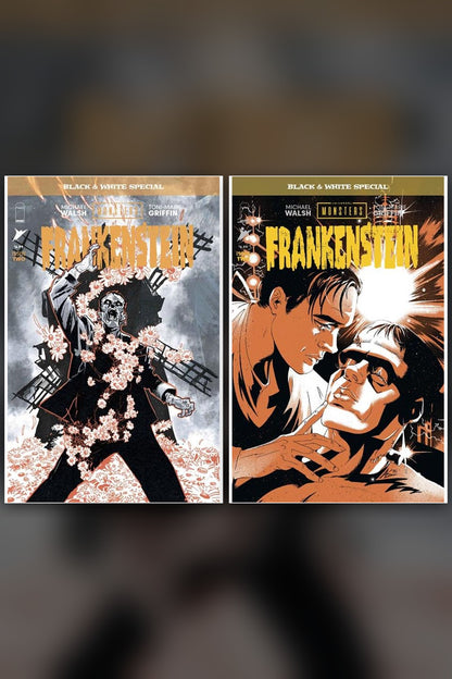 Universal Monsters Frankenstein B&W Special #2 (Of 2) cover collage