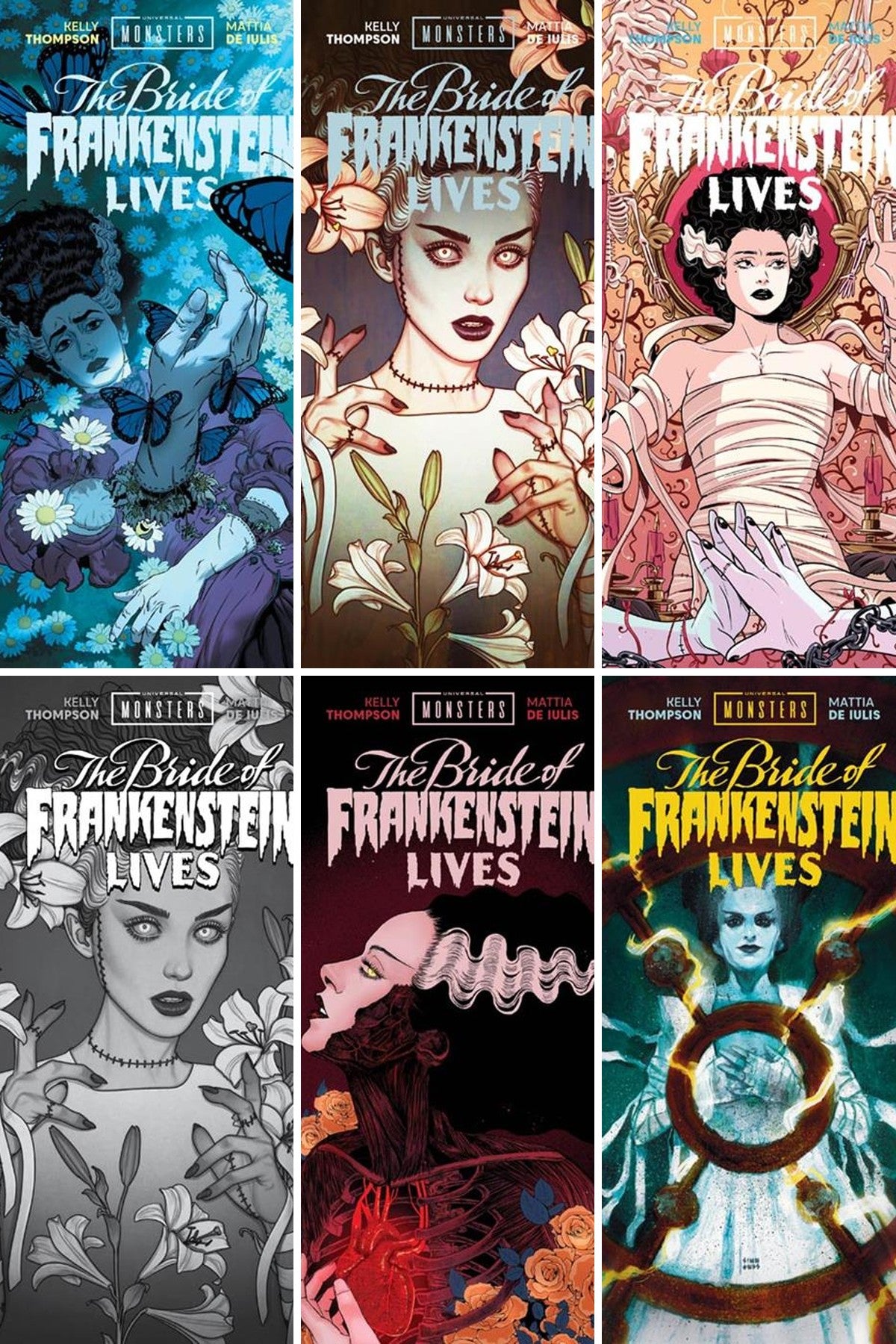 Universal Monsters Bride Of Frankenstein Lives #2 (Of 4) cover collage