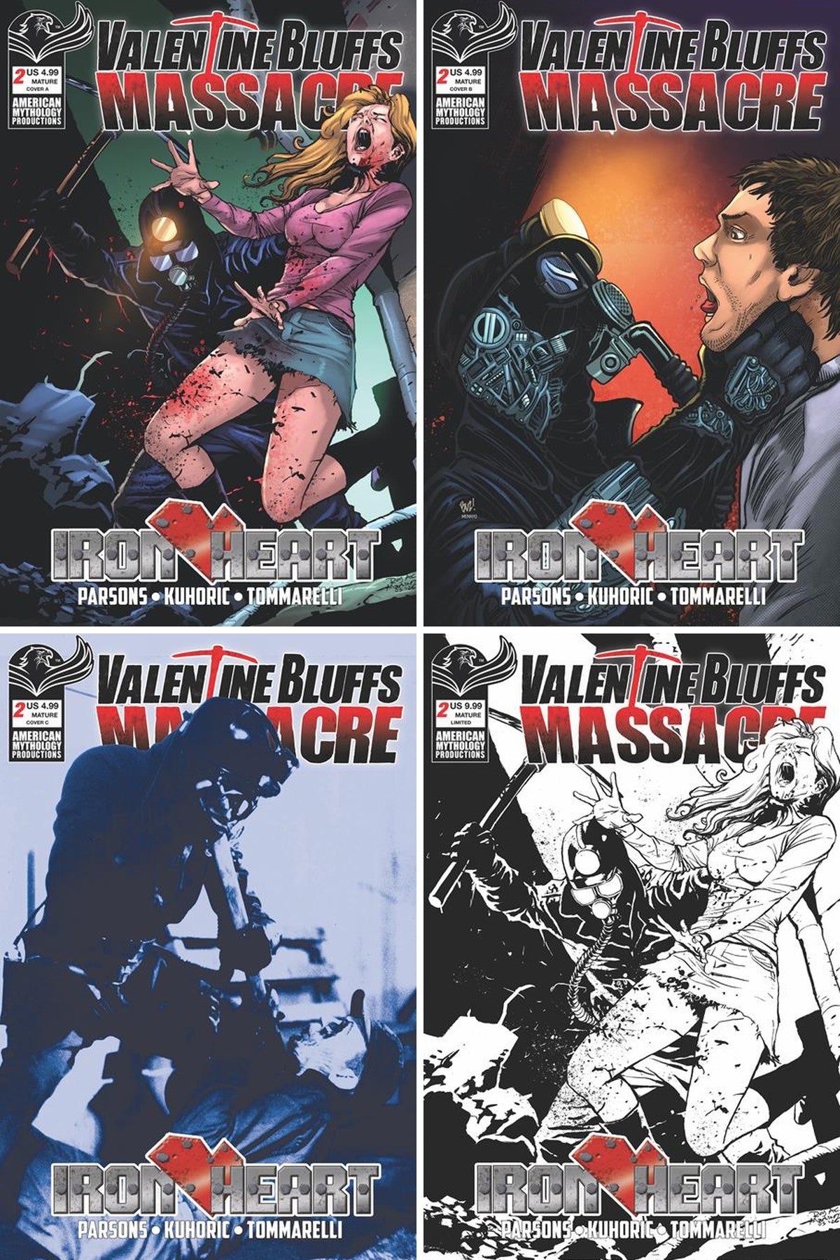 Valentine Bluffs Massacre: Iron Heart #2 (Of 2) cover collage