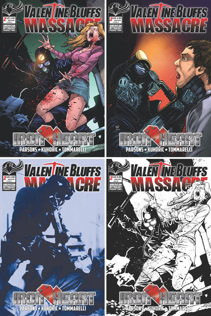 Valentine Bluffs Massacre: Iron Heart #2 (Of 2) cover collage