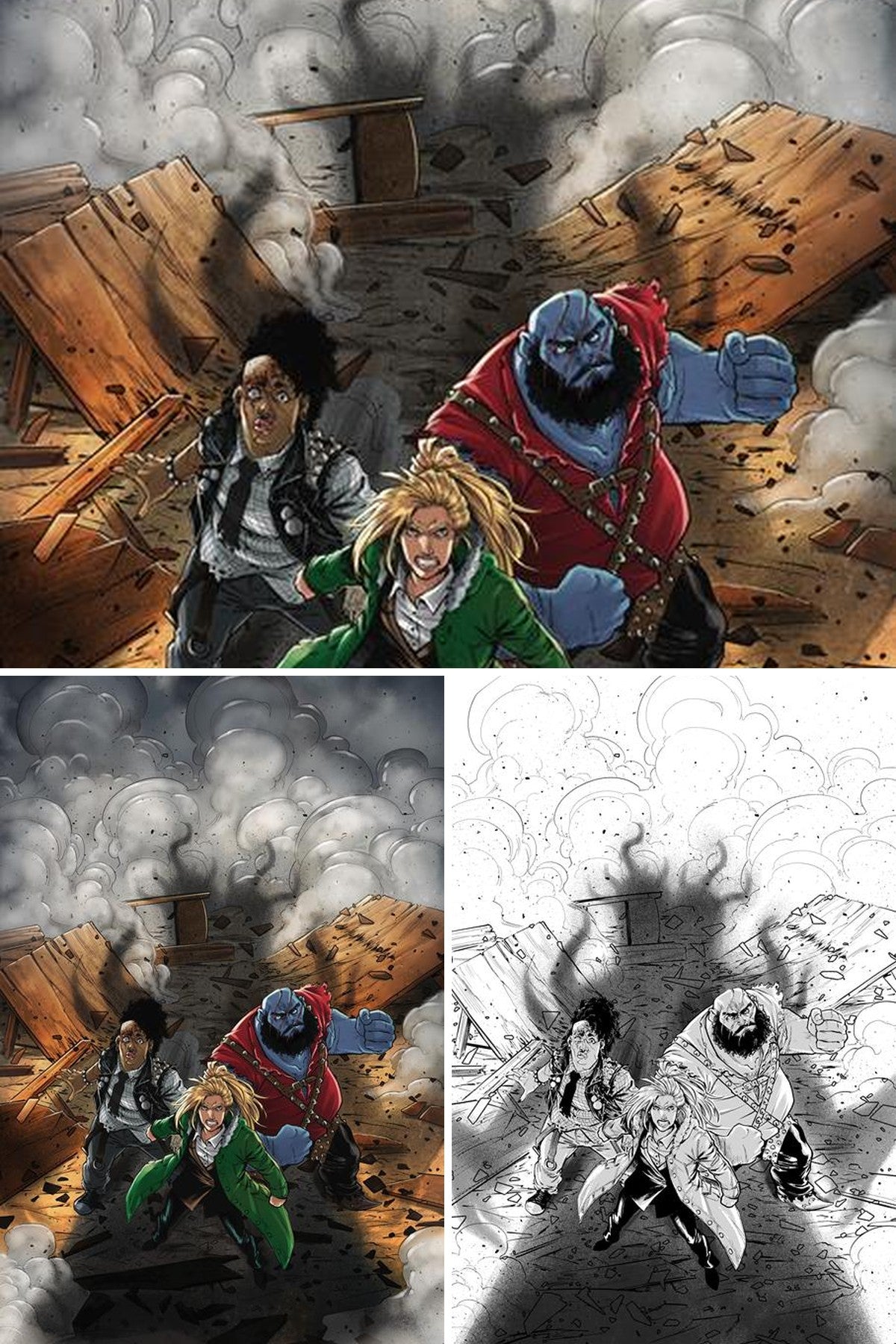 Valhallaw #3 (Of 5) cover collage