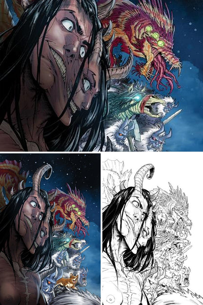 Valhallaw #4 (Of 5) cover collage