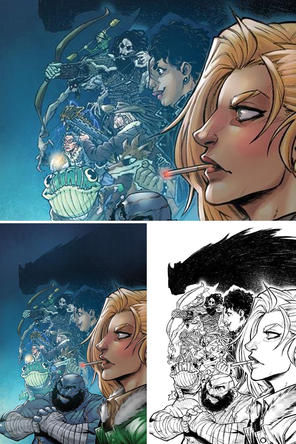 Valhallaw #5 (Of 5) cover collage
