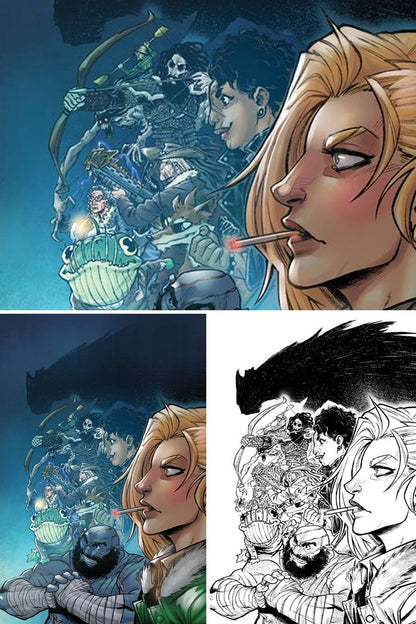 Valhallaw #5 (Of 5) cover collage