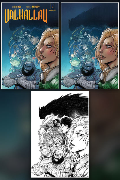 Valhallaw #5 (Of 5) cover collage