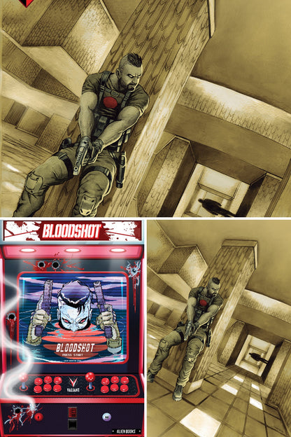 Valiant Beyond: Bloodshot #8 cover collage