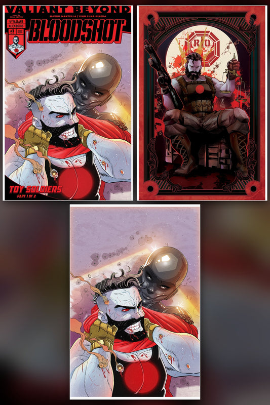 Valiant Beyond: Bloodshot #7 cover collage