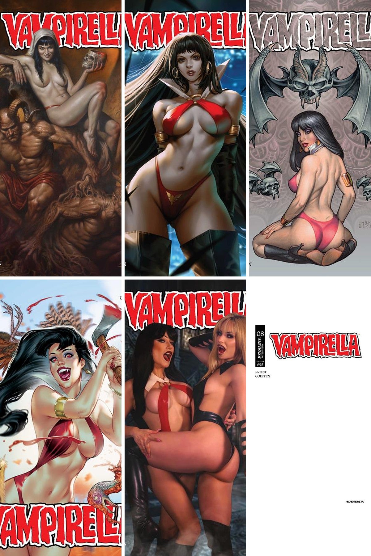 Vampirella (2026) #8 cover collage