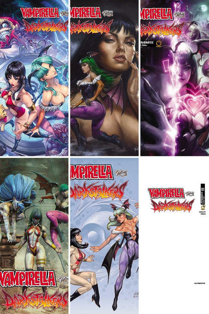 Vampirella Vs. Darkstalkers Special #1 cover collage
