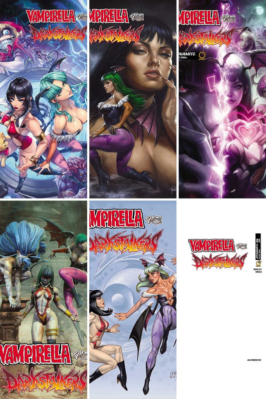 Vampirella Vs. Darkstalkers Special #1 cover collage