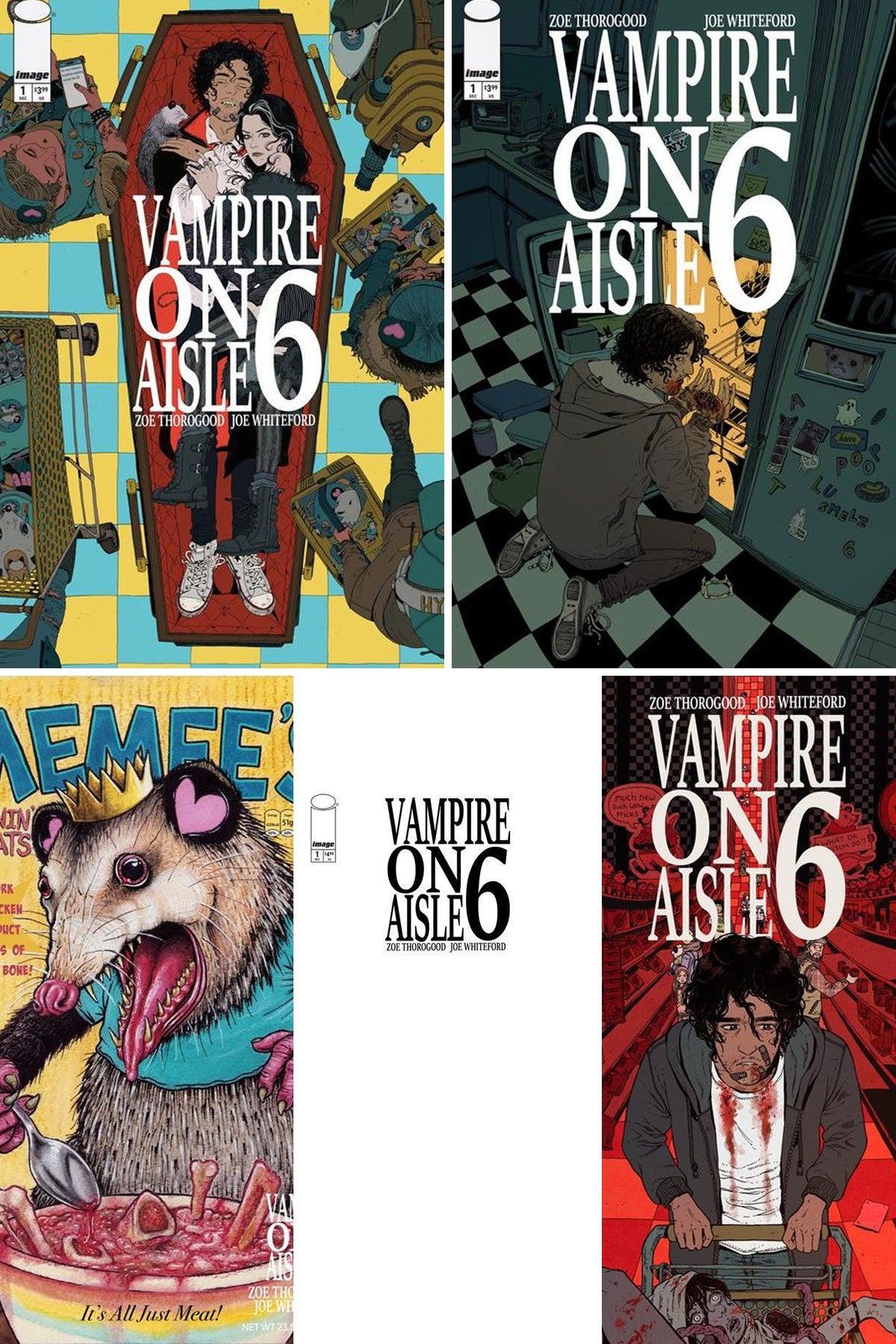 Vampire on Aisle 6 #1 (Of 3) cover collage
