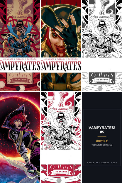Vampyrates! #5 cover collage - Cover E art coming soon