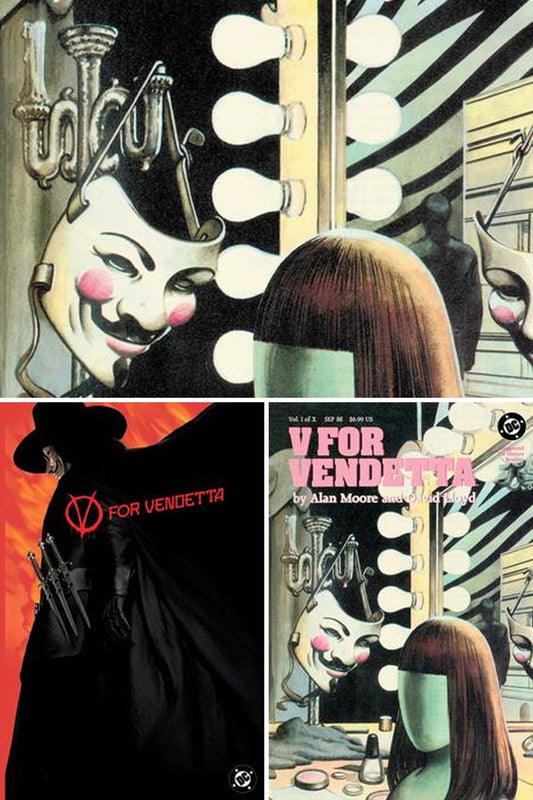 V for Vendetta #1 Facsimile Edition cover collage