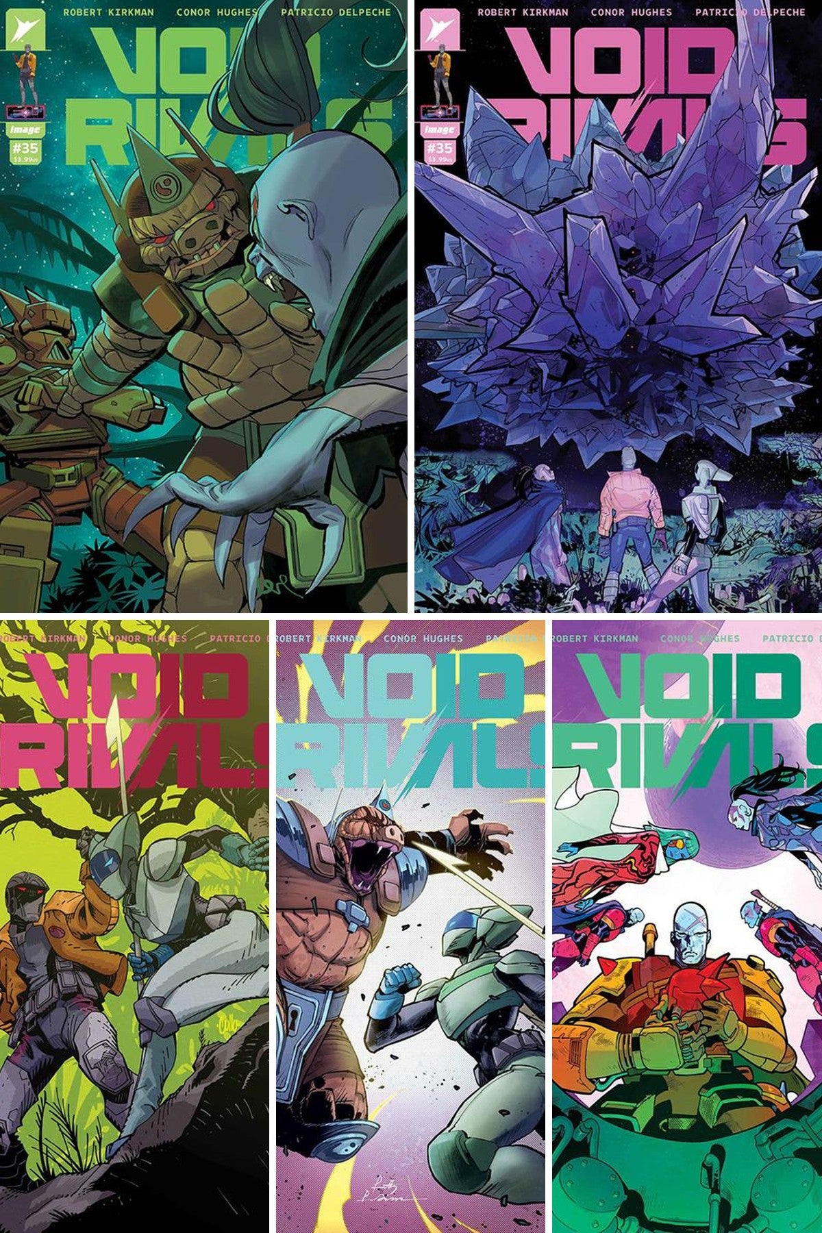 Void Rivals #35 cover collage
