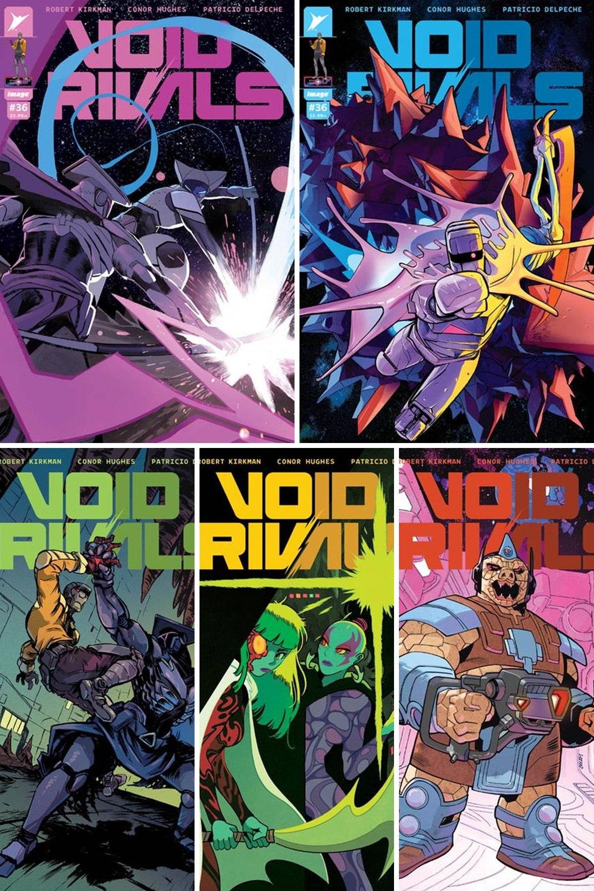 Void Rivals #36 cover collage
