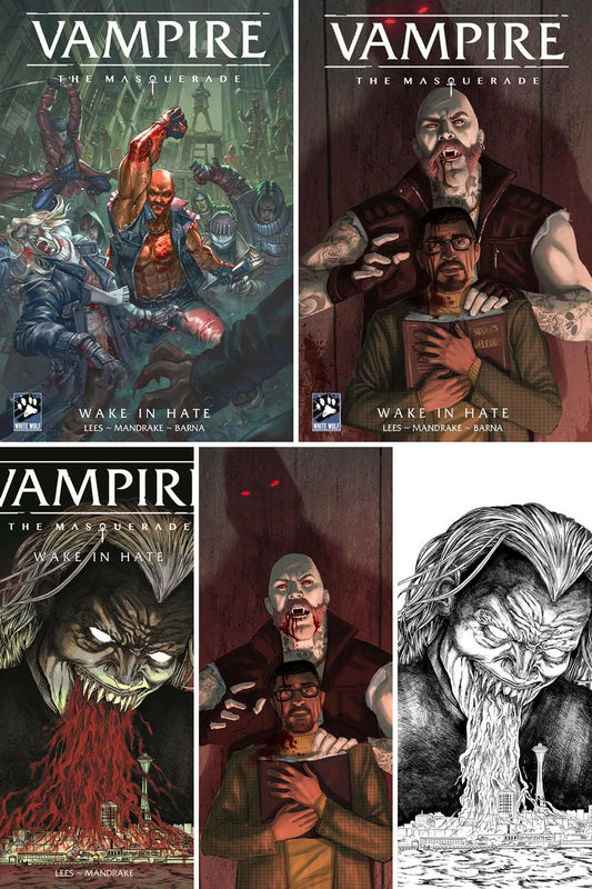 Vampire the Masquerade Wake in Hate #2 (Of 4) cover collage