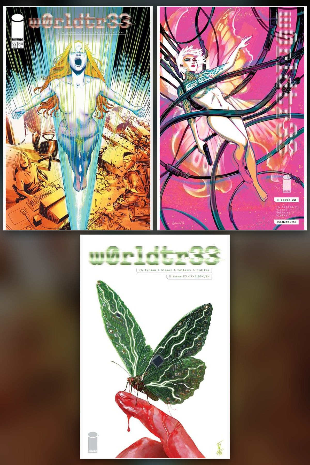 W0rldtr33 #23 cover collage