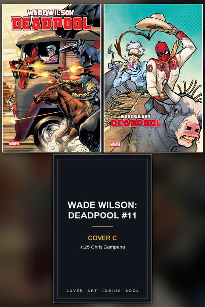 Wade Wilson: Deadpool #11 cover collage - Cover C art coming soon