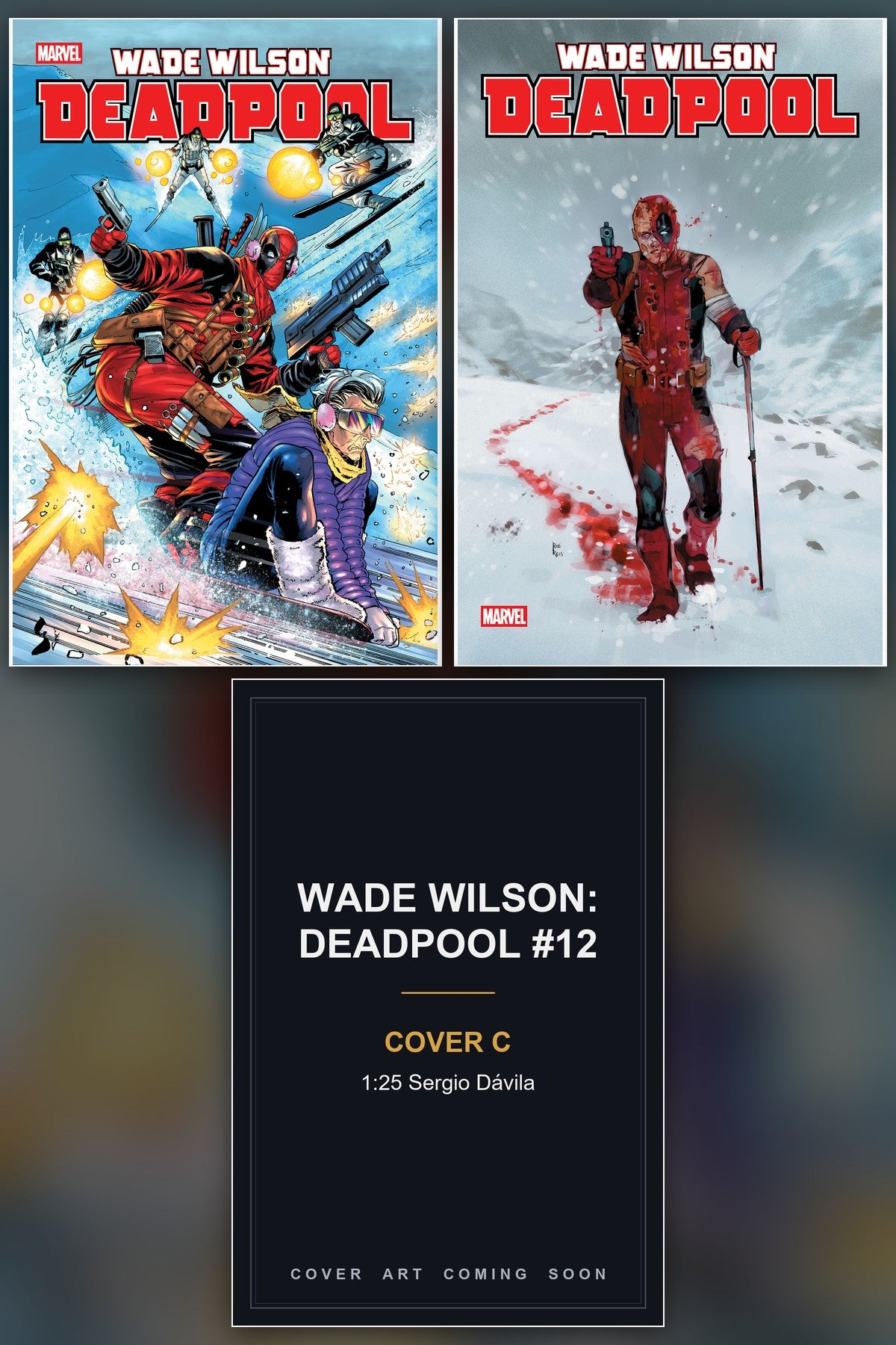 Wade Wilson: Deadpool #12 cover collage - Cover C art coming soon