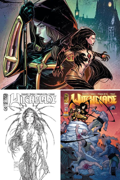 Witchblade #25 cover collage
