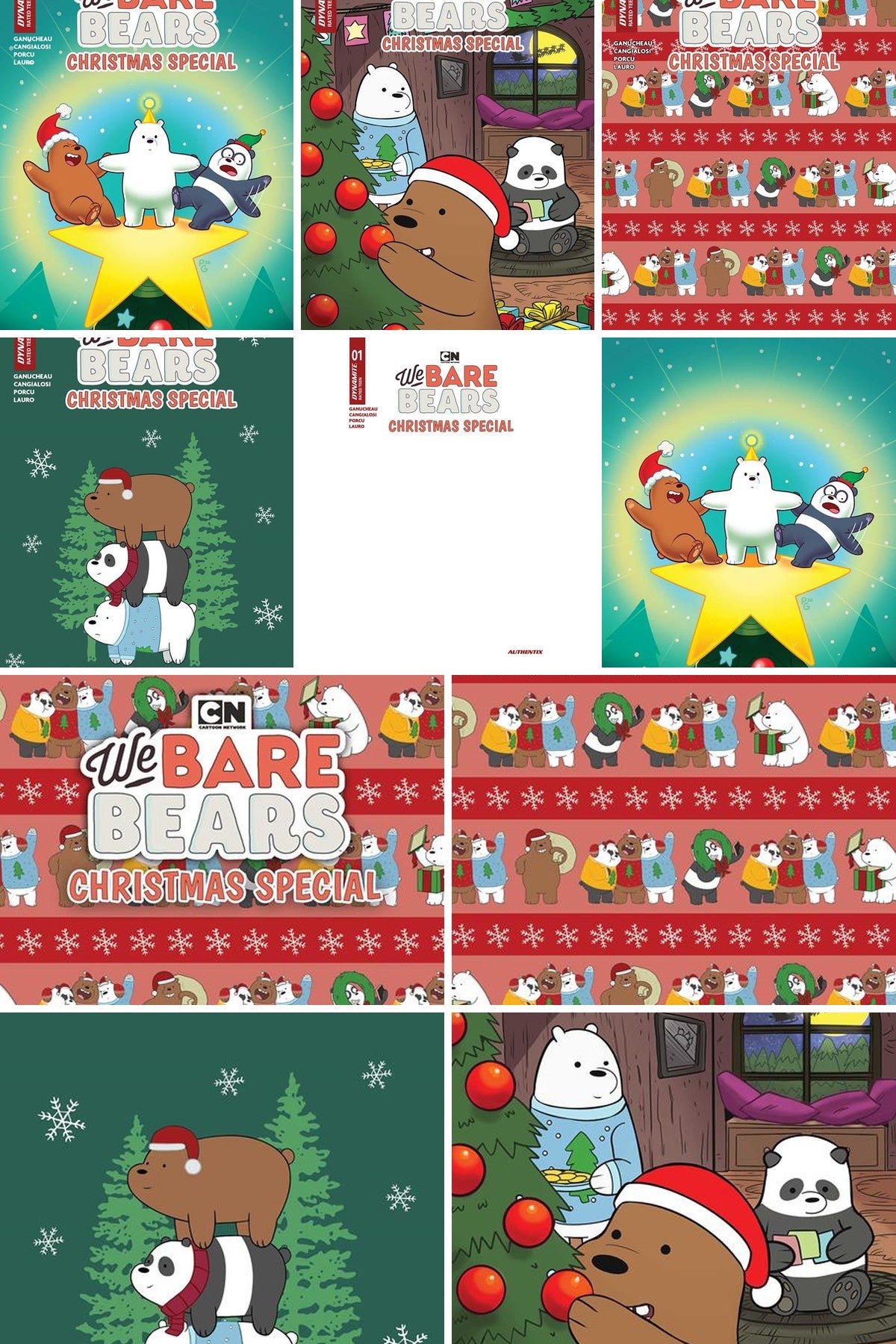 We Bare Bears Christmas Special #1 cover collage