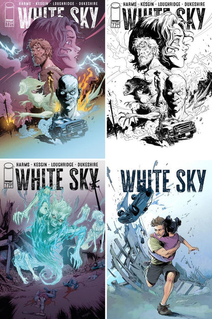 White Sky #7 cover collage