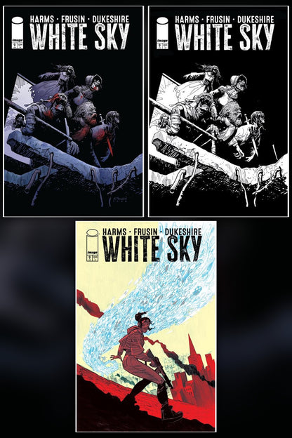 White Sky #9 cover collage