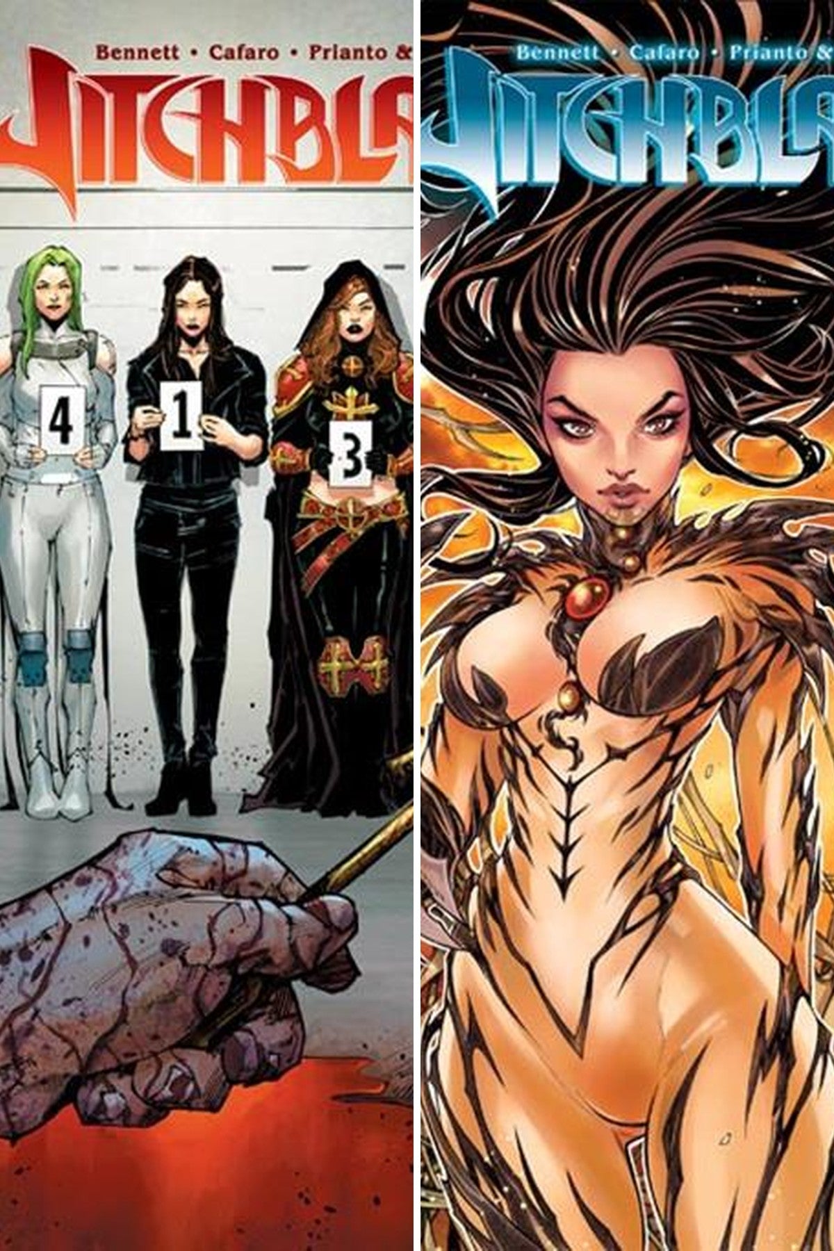 Witchblade #27 cover collage