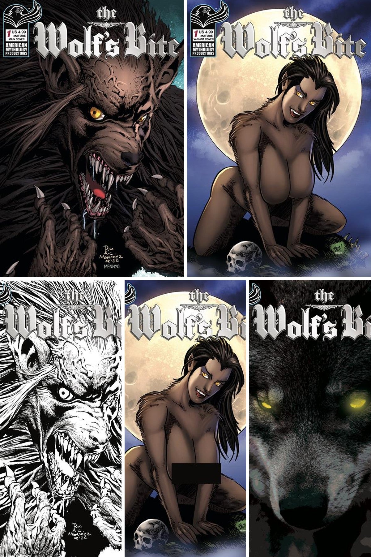 The Wolf's Bite #1 (One Shot) cover collage