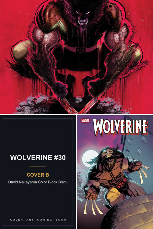 Wolverine #30 cover collage — Cover B art coming soon