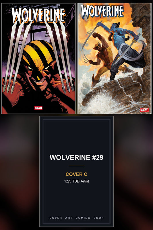 Wolverine #29 cover collage - Cover C art coming soon