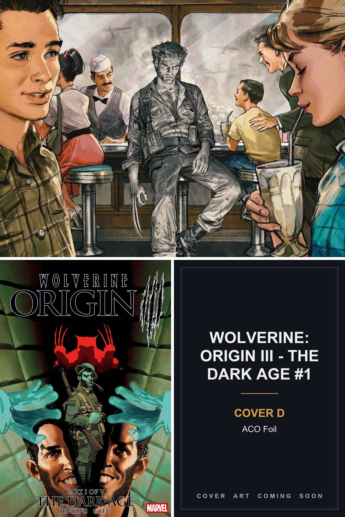 Wolverine: Origin III - The Dark Age #1 cover collage — Cover D art coming soon