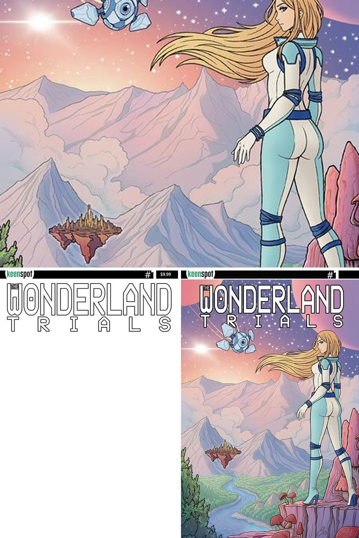 The Wonderland Trials #1 cover collage