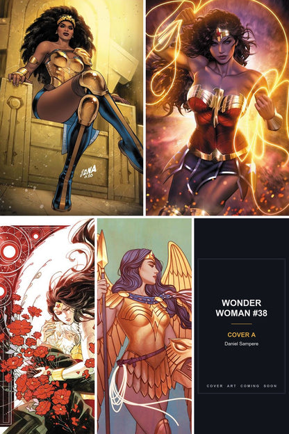 Wonder Woman #38 cover collage - Cover A art coming soon