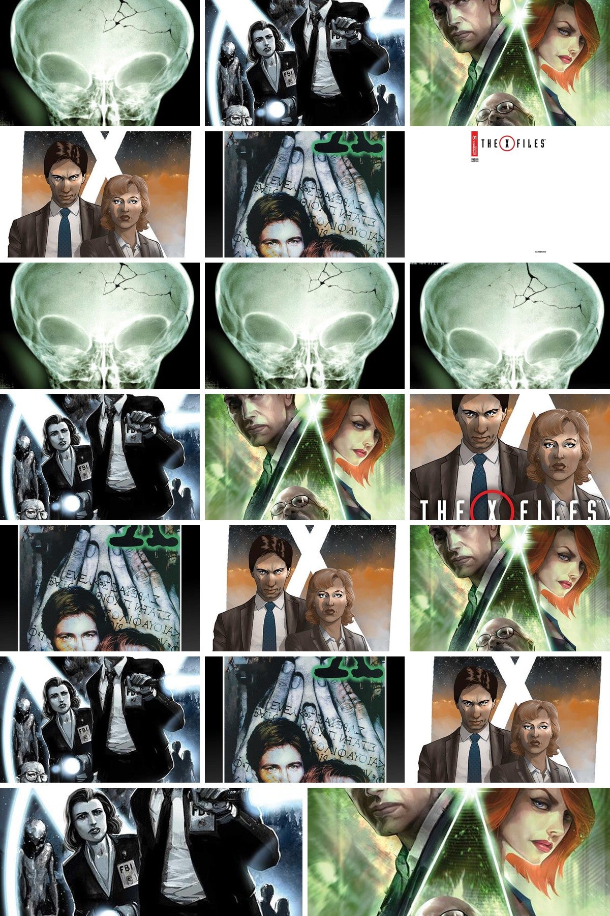 X-Files (2026) #1 cover collage
